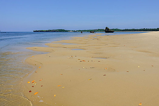 海滩,冲绳,日本