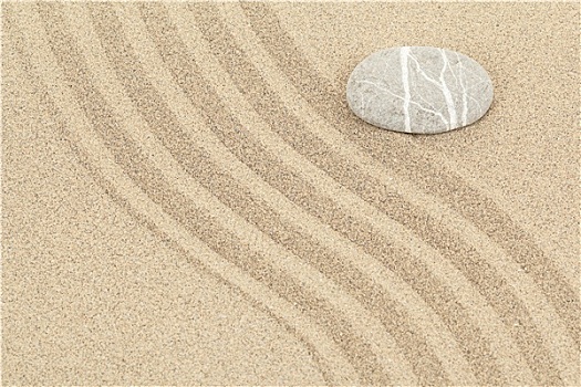 禅,石头,沙子