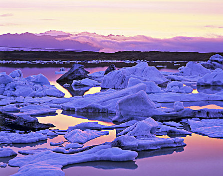 冰河,湖,冰岛