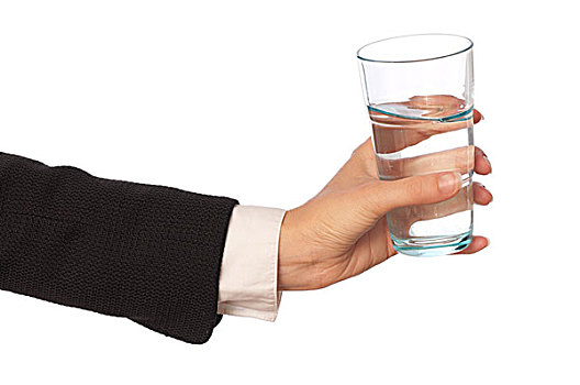 玻璃杯,水
