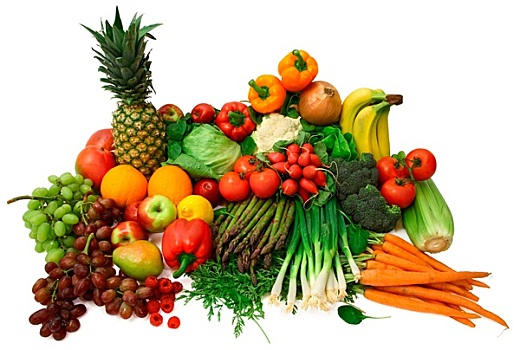 新鲜,蔬菜,水果