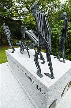 雕塑,奥斯威辛,集中营,纪念,巴黎,墓地,法国,欧洲
