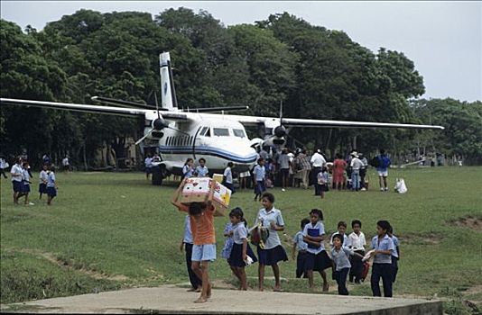 运输,飞机,飞机跑道,东加勒比,海岸,洪都拉斯