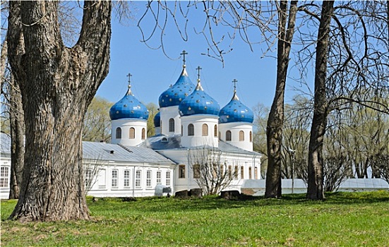 寺院,诺夫哥罗德,俄罗斯