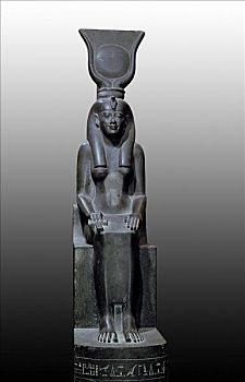 雕塑,女神,伊希斯,古埃及,朝代