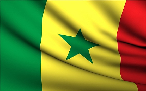 飞,旗帜,塞内加尔,国家,收集