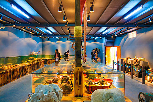 展厅,渔文化,渔具,展示