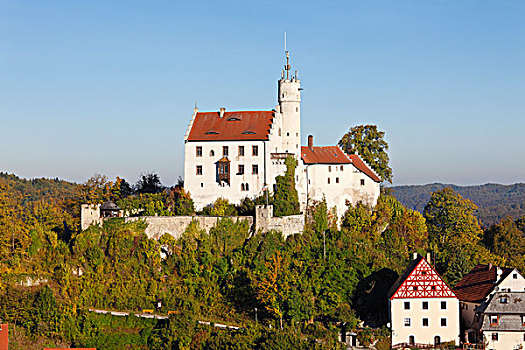 城堡,弗兰哥尼阶,瑞士,上弗兰科尼亚,弗兰克尼亚,巴伐利亚,德国,欧洲