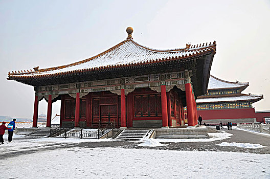 故宫,雪中,北京,中国,亚洲