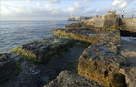 莫罗城堡,海岸,靠近,哈瓦那,古巴