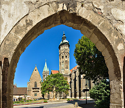 大教堂,拱道,萨克森安哈尔特,德国,欧洲