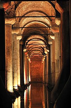 大教堂,蓄水池,6世纪,伊斯坦布尔,土耳其