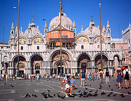 广场,大教堂,威尼斯,意大利