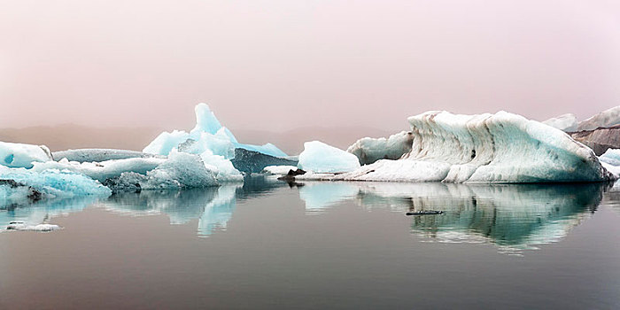 冰山,早晨,亮光,冰河,泻湖,杰古沙龙湖,结冰,湖,南方,边缘,瓦特纳冰川,东南部,冰岛,欧洲