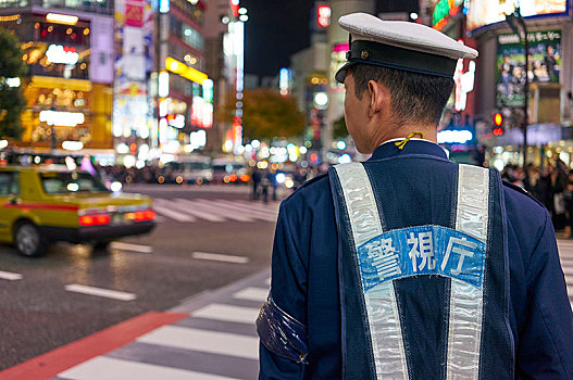 日本,警察,涩谷,东京