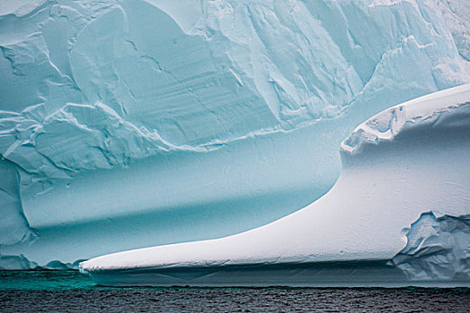 特写,冰山,雷麦瑞海峡,南极