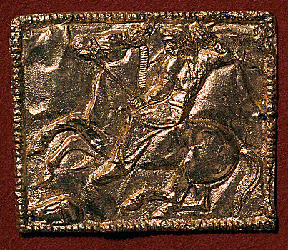 金色,牌匾,展示,猎捕,公元前5世纪,艺术家,未知