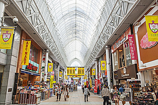 日本,九州,鹿儿岛,城市,购物,拱廊