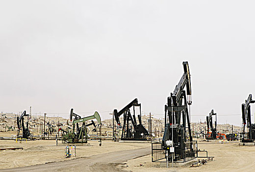 石油钻机,油,地点,加利福尼亚