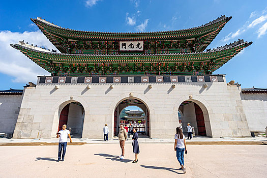 韩国首尔景福宫光化门景观