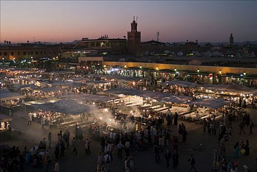 著名,中世纪,市场,麦地那,马拉喀什,摩洛哥,北非