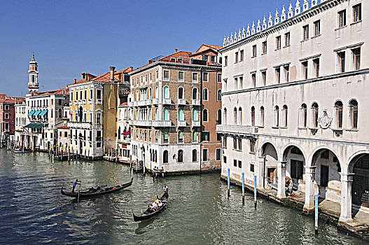 著名,水,街道,大运河,威尼斯,意大利