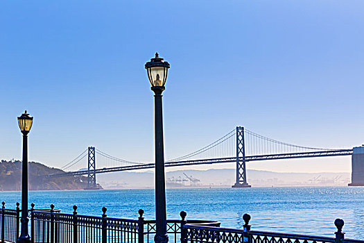 旧金山湾,桥,码头,加利福尼亚