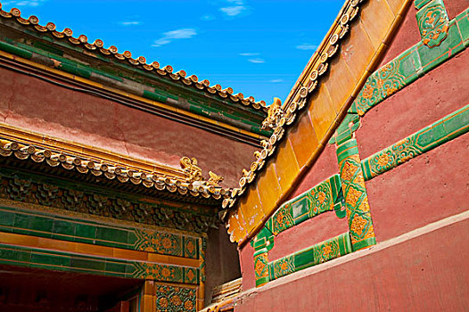 建筑细节,故宫,北京,中国