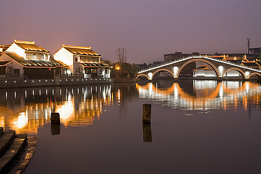 光亮,房子,运河,苏州,江苏,中国