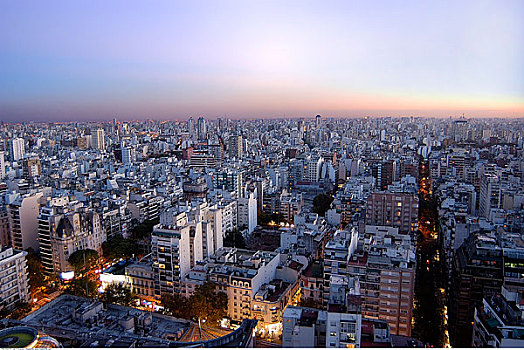 城市天际线,布宜诺斯艾利斯,阿根廷,南美