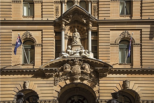 雕塑,维多利亚皇后,市政厅,悉尼,澳大利亚