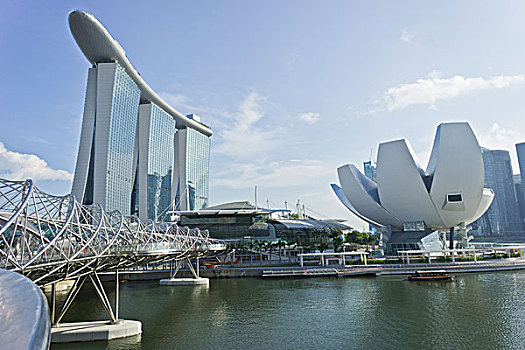 码头,湾,沙,博物馆,新加坡