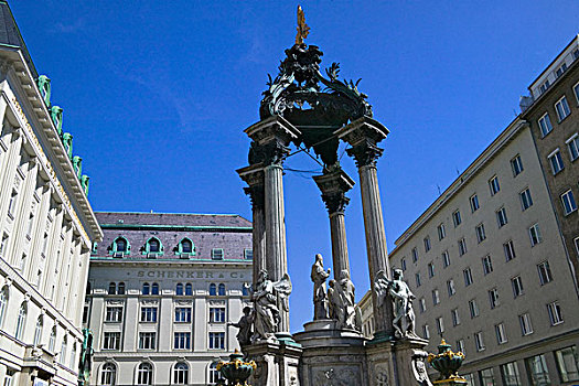 历史建筑,广场,维也纳,奥地利