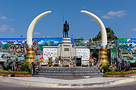 纪念建筑,苏林,省,泰国,亚洲