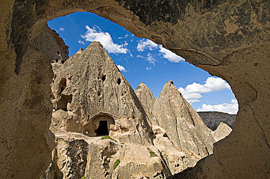 窯洞,卡帕多西亞,中安那托利亞,省,土耳其
