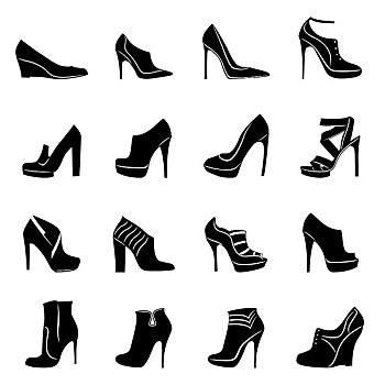 模特,时髦,女人,鞋