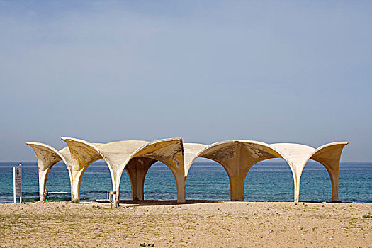 篷子,海滩,以色列