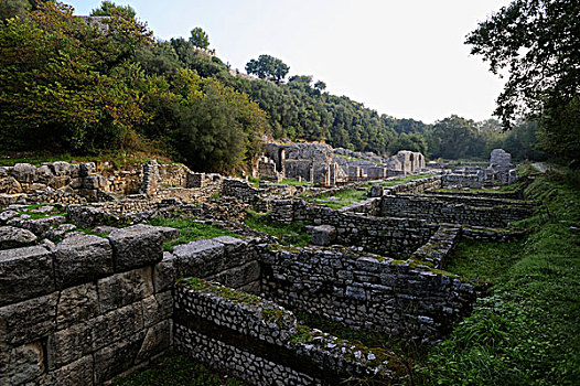 阿尔巴尼亚,靠近,国家公园,公元前4世纪