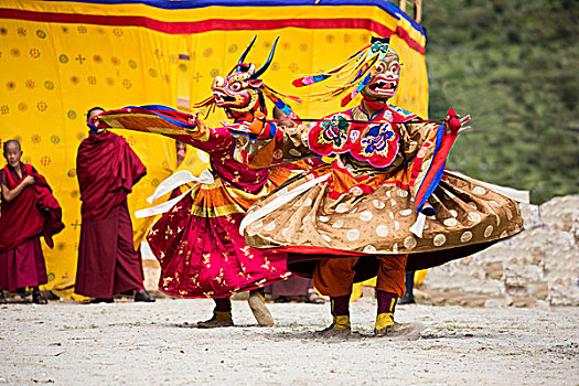亚洲,不丹,跳舞