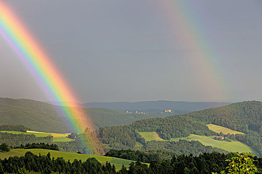 彩虹,城堡,下奥地利州,奥地利,欧洲