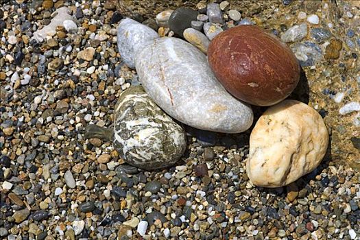 湿,鹅卵石,石头