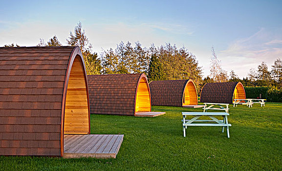 木质,露营,营地,诺福克