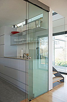 玻璃,现代,厨房