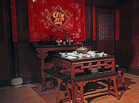 福建,泉州,閩臺(tái)緣博物館,建筑,歷史,文化,文物,過年,年夜飯,場景