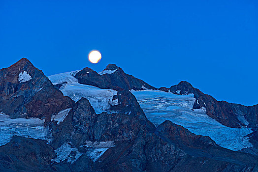奥地利,提洛尔,局部,月亮,日蚀,阿尔卑斯山