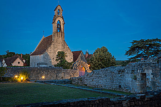 12世纪,教堂,医院,朝圣,罗卡马杜尔,比利牛斯,法国