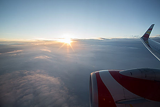 高空飞行,空中美景