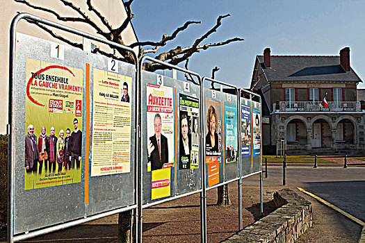 法国,卢瓦尔河地区,大西洋卢瓦尔省,地区性,选举,海报