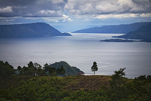 岛屿,湖,苏门答腊岛,印度尼西亚