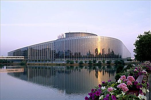 欧洲议会,建筑,斯特拉斯堡,阿尔萨斯,法国